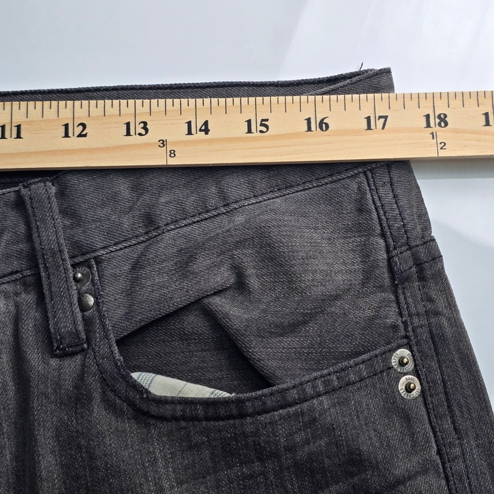 Lee Cooper Jeans Mens 34x32 Gray Straight Leg Button Fly Faded Denim Pants - Picture 7 of 12